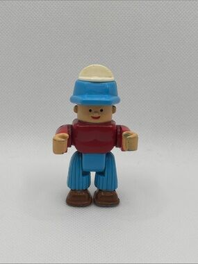 VTG Toolhead 3 inch Man Blue Hat Action Toy Figure Soma 1997 Straight Head